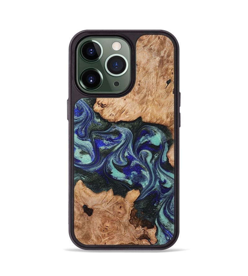 iPhone 13 Pro Wood Phone Case - Zendaya (Green, 825345)