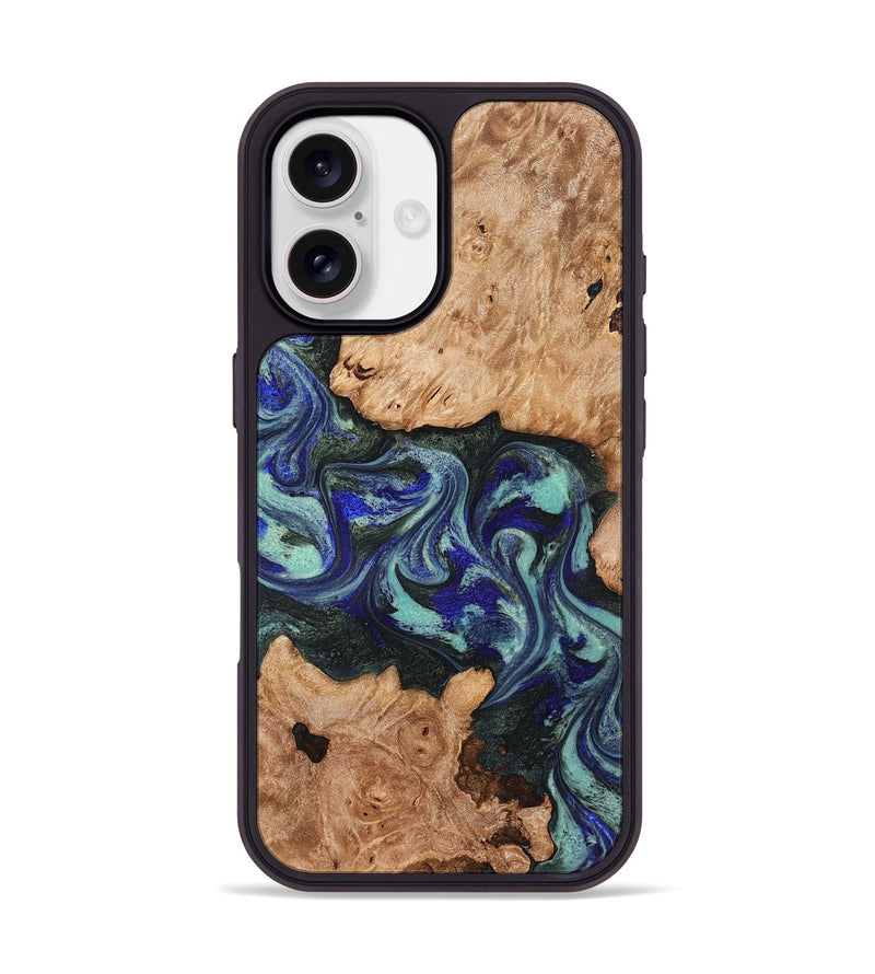 iPhone 17 Wood Phone Case - Zendaya (Green, 825345)