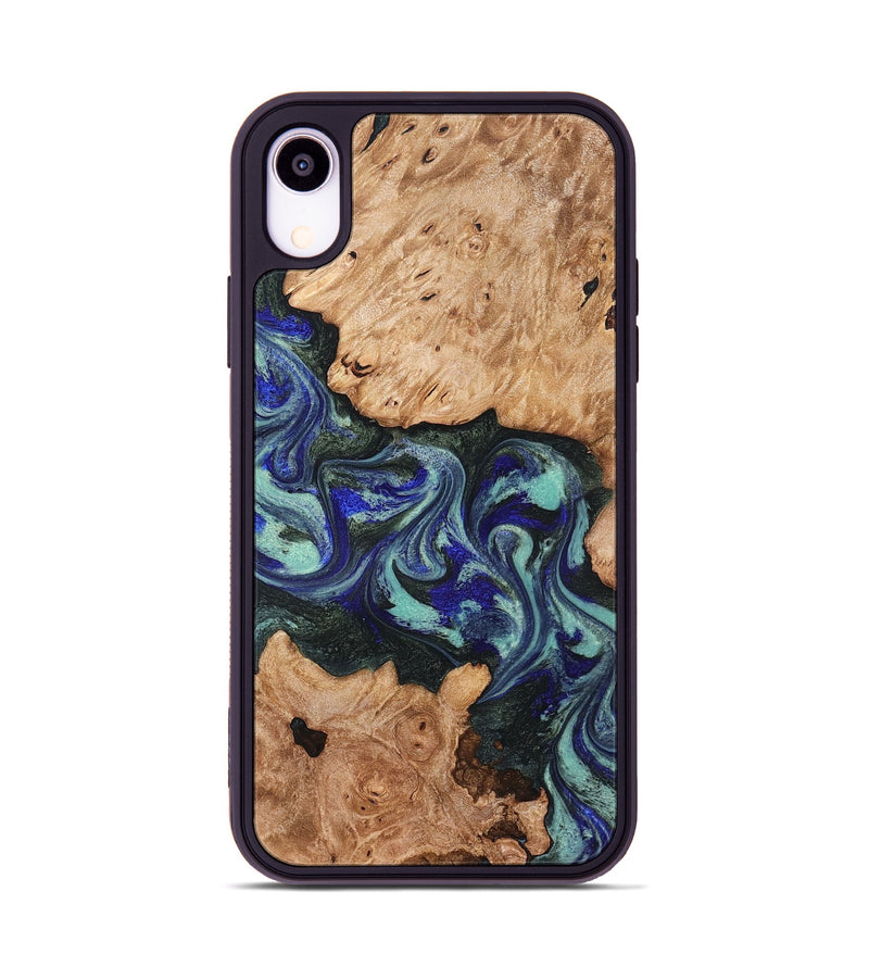 iPhone Xr Wood Phone Case - Zendaya (Green, 825345)