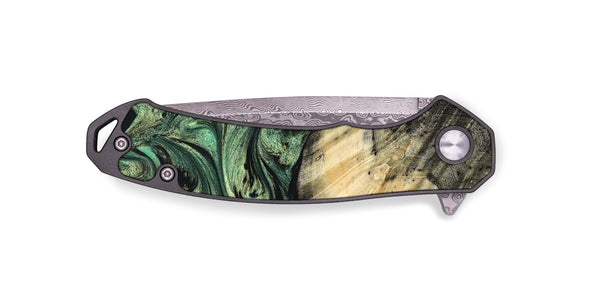 EDC Wood Pocket Knife - Mandy (Green, 825346)