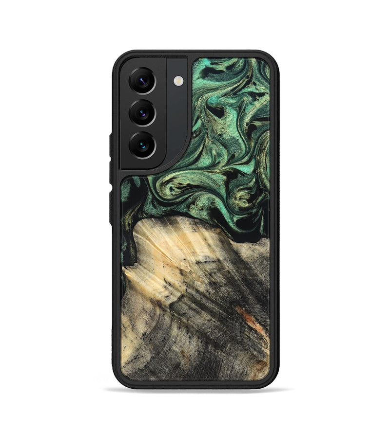 Galaxy S22 Wood Phone Case - Mandy (Green, 825346)