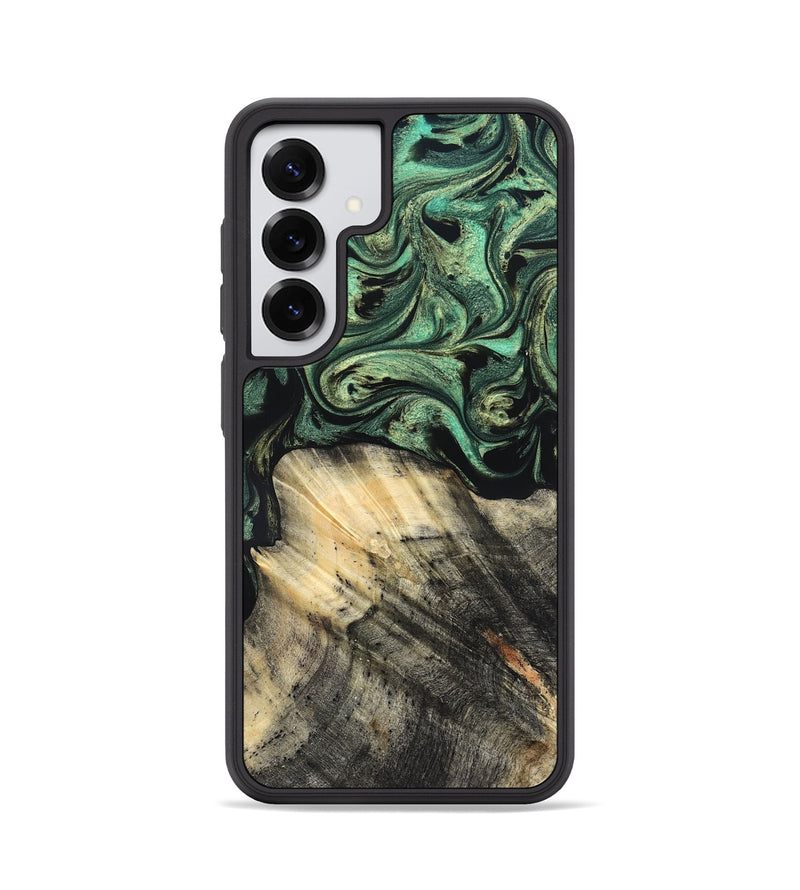 Galaxy S25 Wood Phone Case - Mandy (Green, 825346)