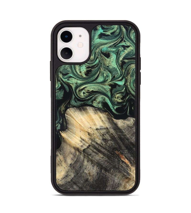 iPhone 11 Wood Phone Case - Mandy (Green, 825346)
