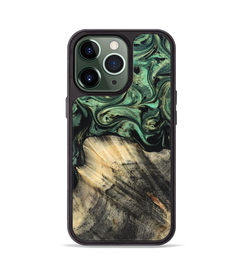 iPhone 13 Pro Wood Phone Case - Mandy (Green, 825346)