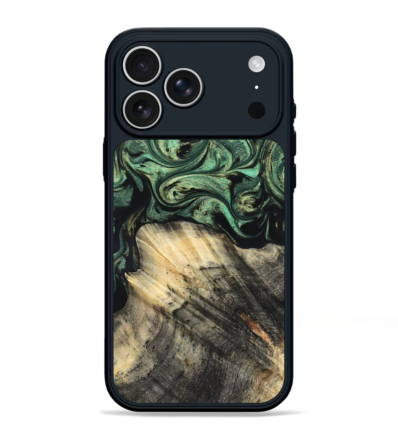 iPhone 17 Pro Max Wood Phone Case - Mandy (Green, 825346)