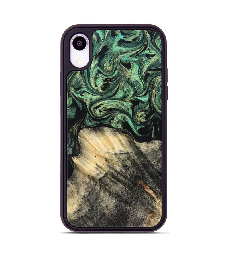 iPhone Xr Wood Phone Case - Mandy (Green, 825346)
