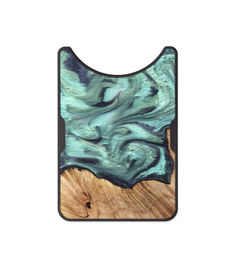 Alloy Wood Wallet - Madelyn (Green, 825347)