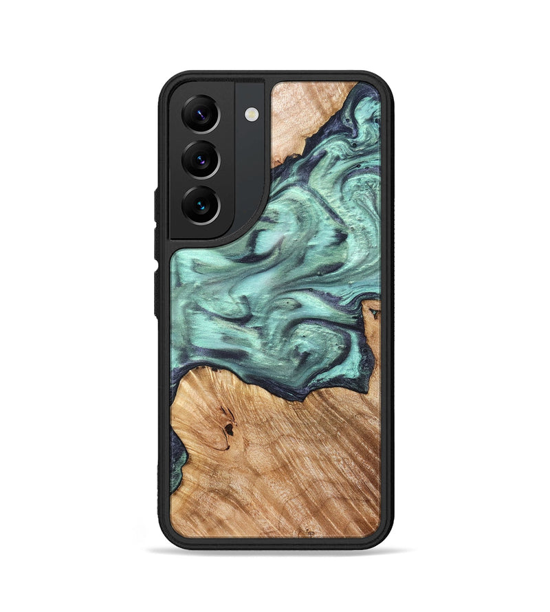 Galaxy S22 Wood Phone Case - Madelyn (Green, 825347)