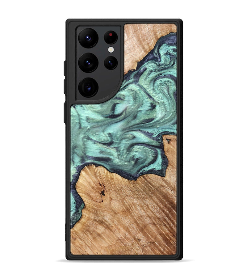 Galaxy S22 Ultra Wood Phone Case - Madelyn (Green, 825347)