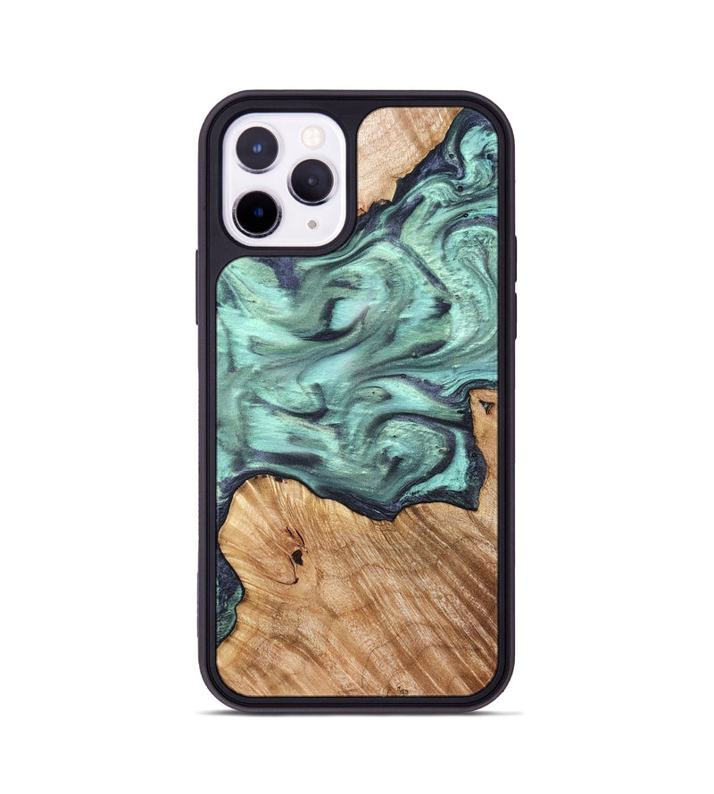 iPhone 11 Pro Wood Phone Case - Madelyn (Green, 825347)