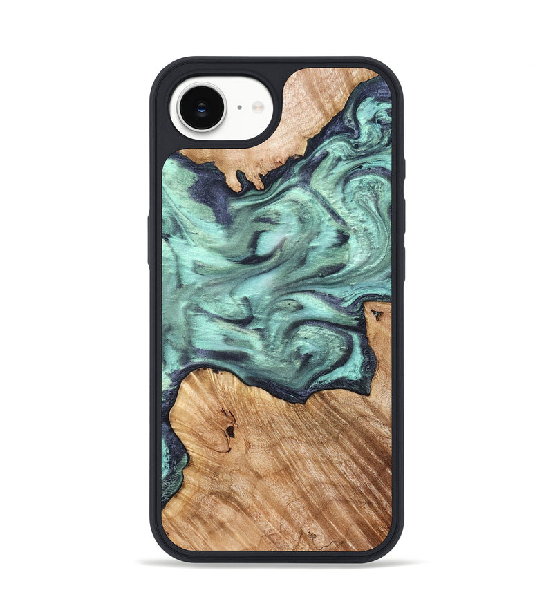 iPhone 16e Wood Phone Case - Madelyn (Green, 825347)