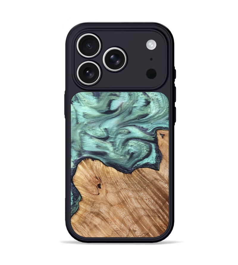 iPhone 17 Pro Wood Phone Case - Madelyn (Green, 825347)