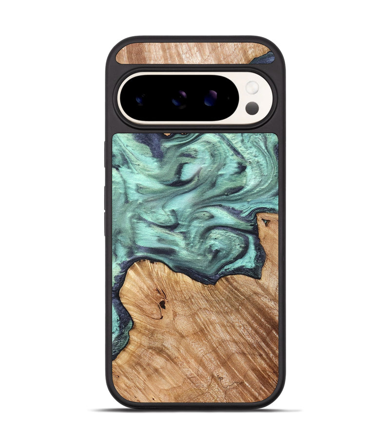 Pixel 9 Wood Phone Case - Madelyn (Green, 825347)
