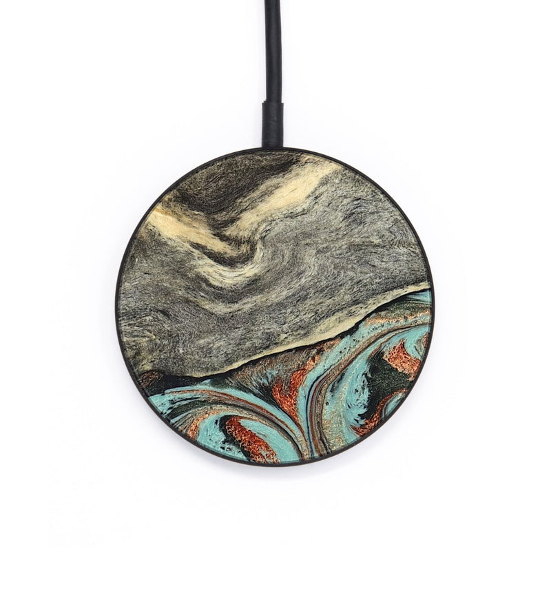 Circle Wood Wireless Charger - Catina (Green, 825348)