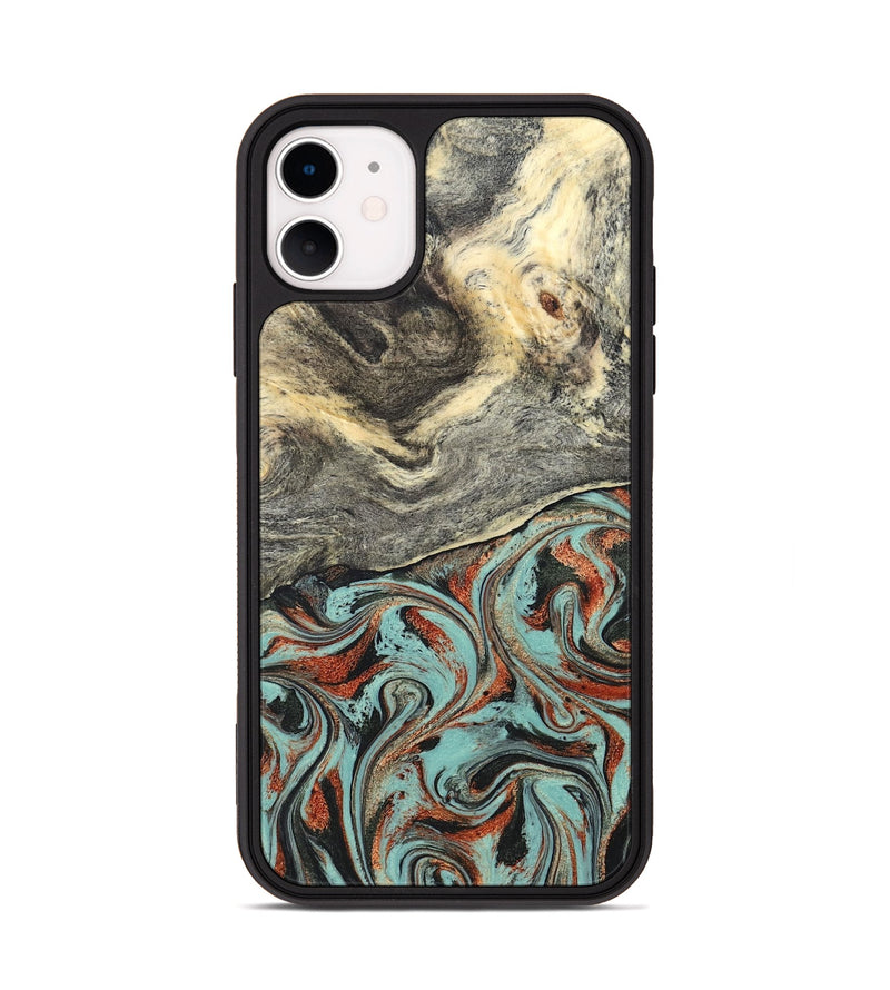 iPhone 11 Wood Phone Case - Catina (Green, 825348)