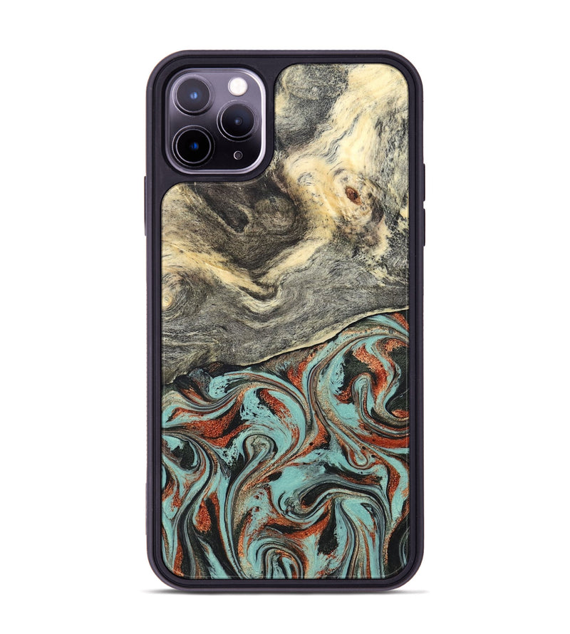 iPhone 11 Pro Max Wood Phone Case - Catina (Green, 825348)