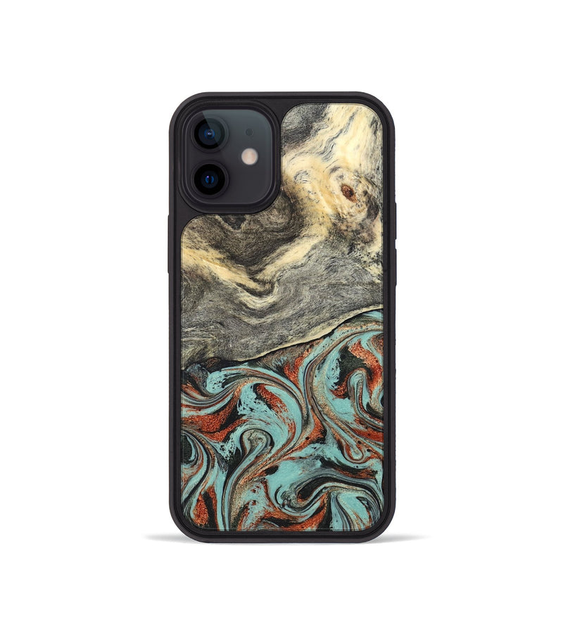 iPhone 12 mini Wood Phone Case - Catina (Green, 825348)