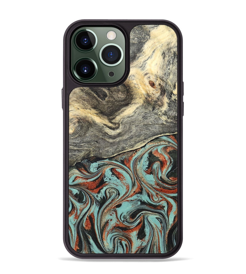 iPhone 13 Pro Max Wood Phone Case - Catina (Green, 825348)