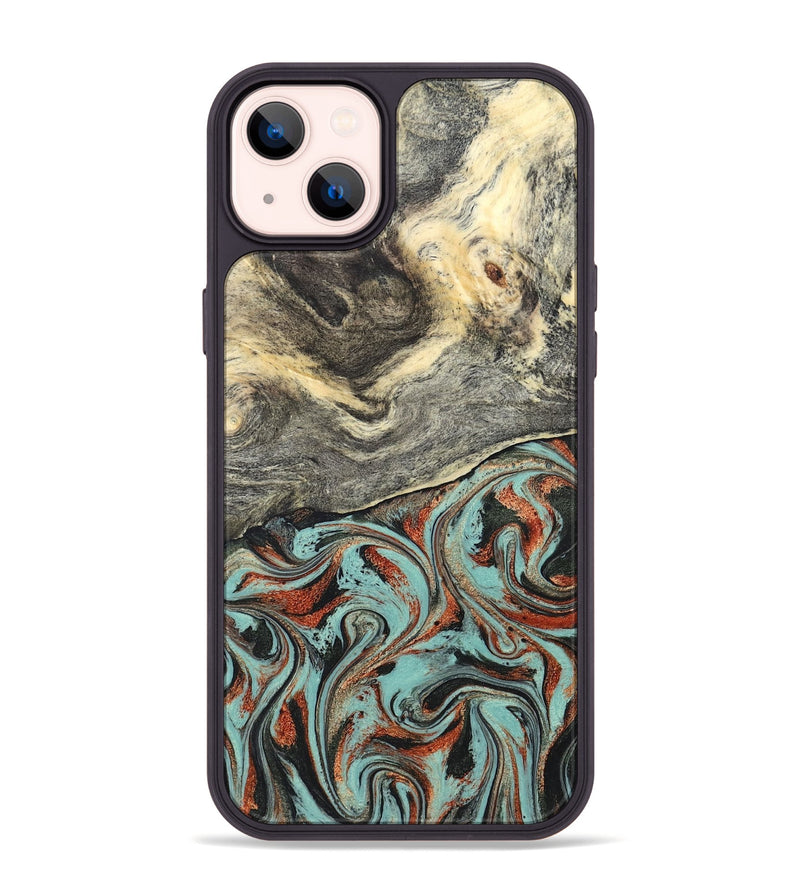 iPhone 14 Plus Wood Phone Case - Catina (Green, 825348)
