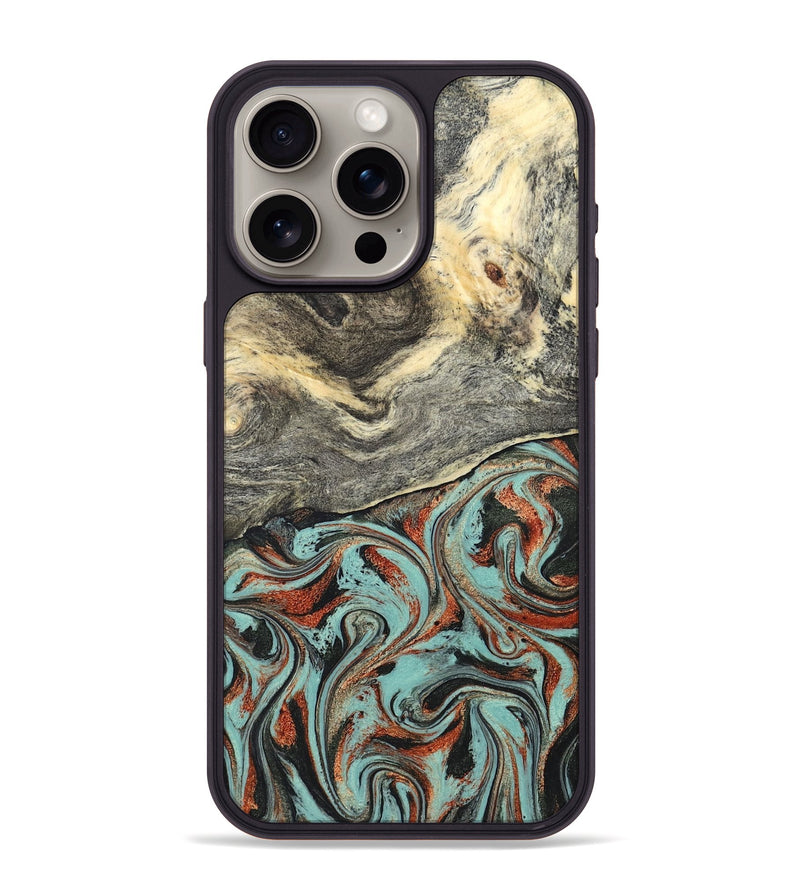 iPhone 15 Pro Max Wood Phone Case - Catina (Green, 825348)
