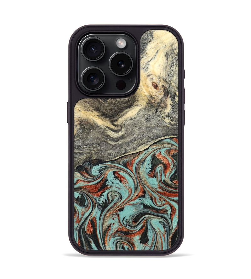 iPhone 15 Pro Wood Phone Case - Catina (Green, 825348)