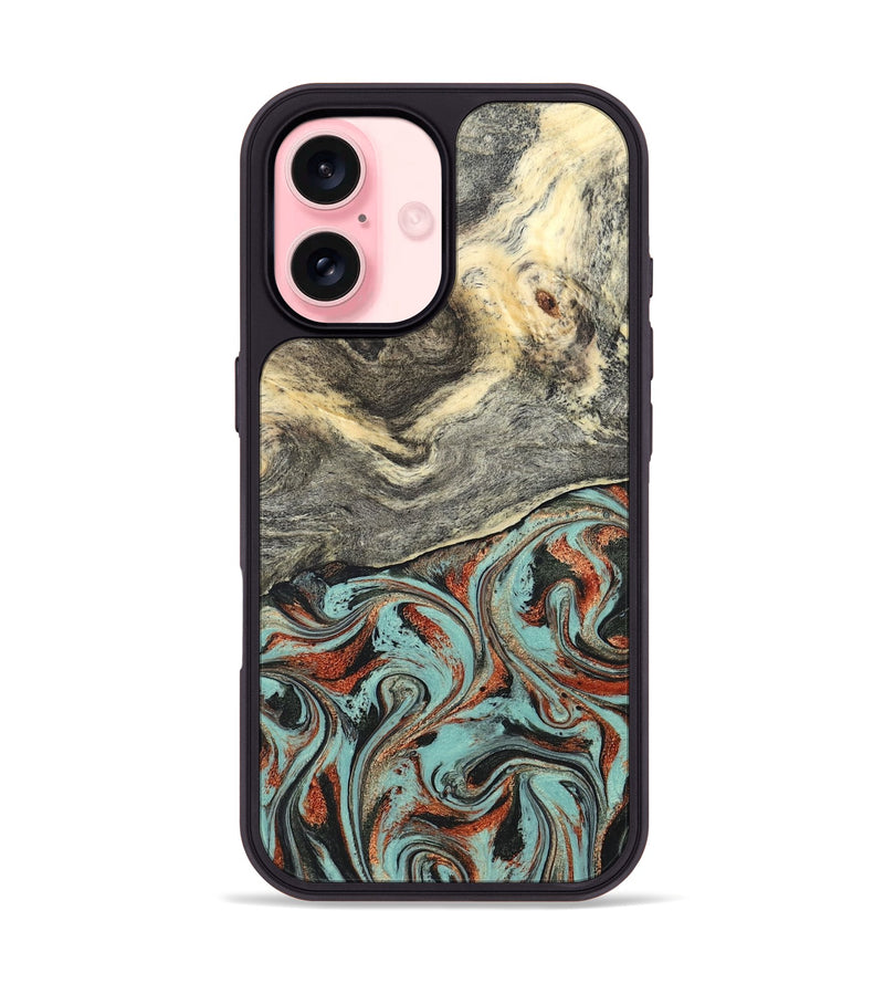 iPhone 16 Wood Phone Case - Catina (Green, 825348)