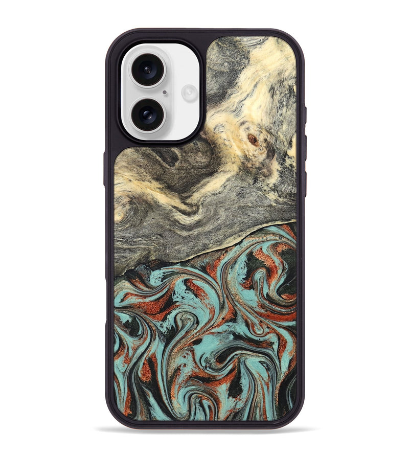 iPhone 16 Plus Wood Phone Case - Catina (Green, 825348)