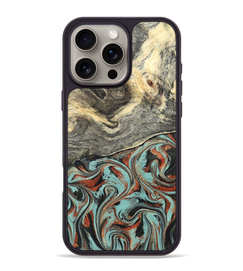 iPhone 16 Pro Max Wood Phone Case - Catina (Green, 825348)
