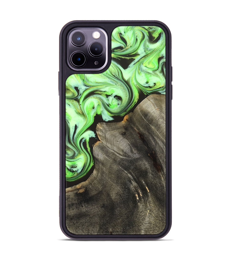 iPhone 11 Pro Max Wood Phone Case - Emmie (Neon, 825349)