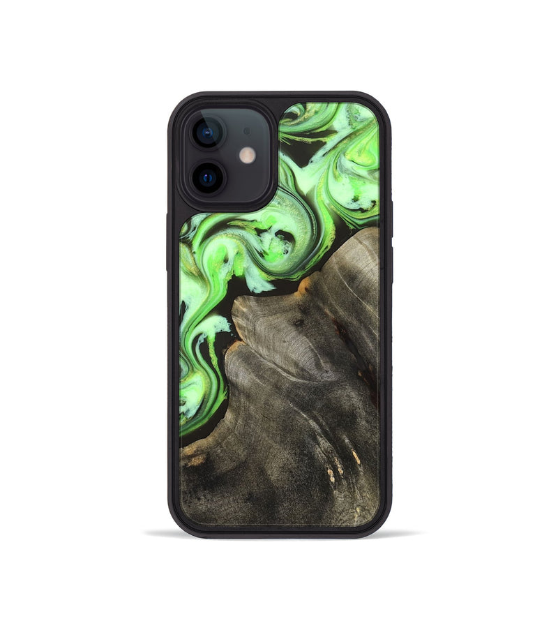 iPhone 12 mini Wood Phone Case - Emmie (Neon, 825349)