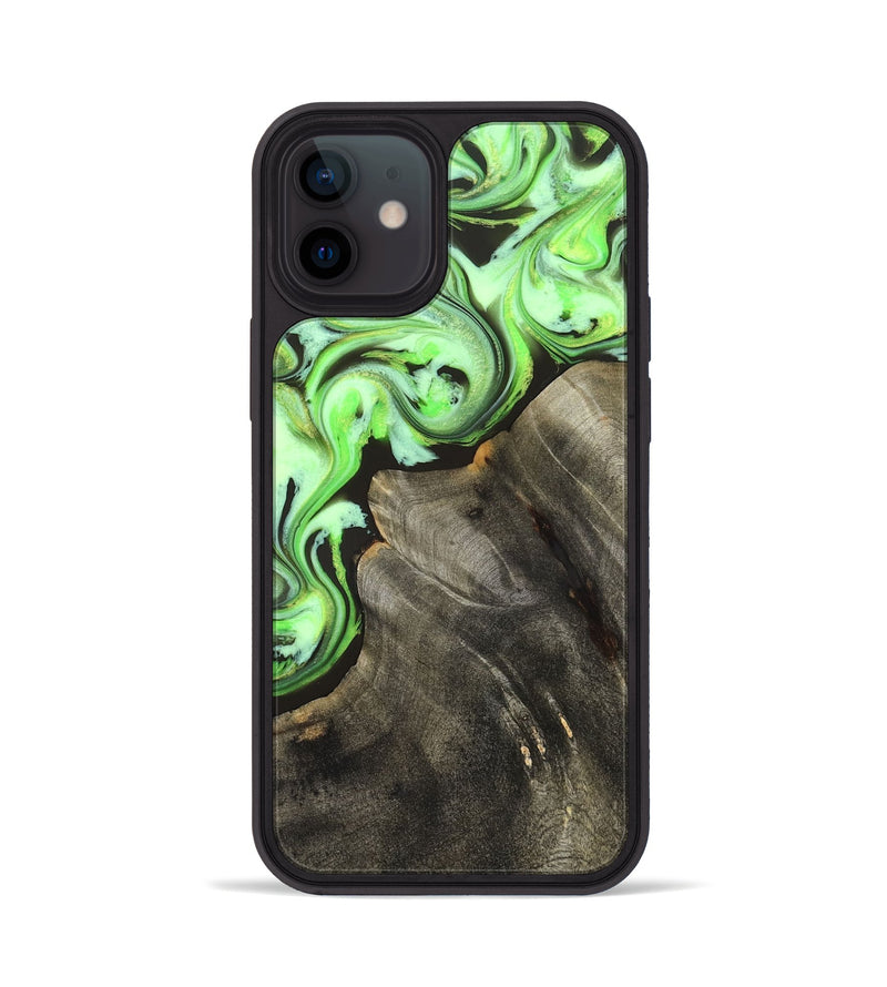 iPhone 12 Wood Phone Case - Emmie (Neon, 825349)