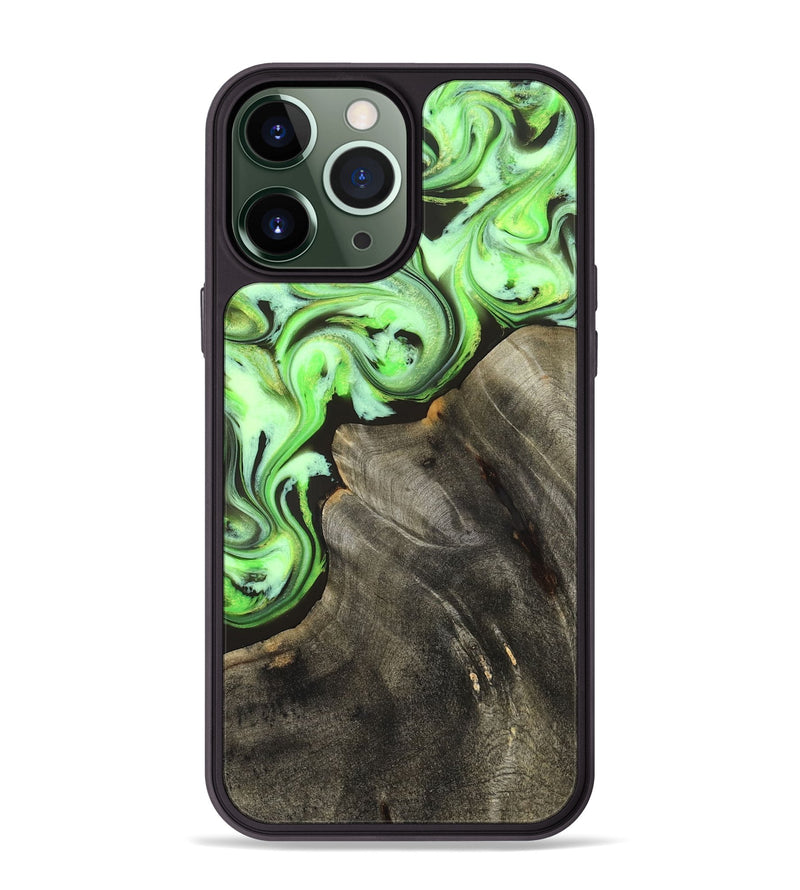 iPhone 13 Pro Max Wood Phone Case - Emmie (Neon, 825349)