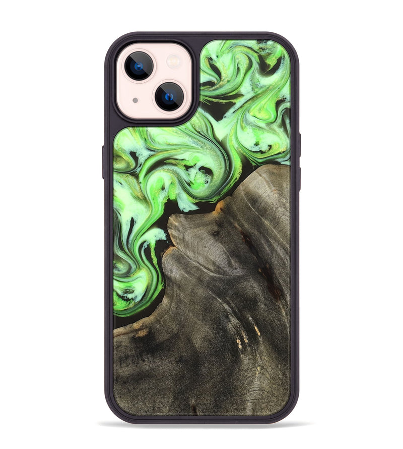iPhone 14 Plus Wood Phone Case - Emmie (Neon, 825349)
