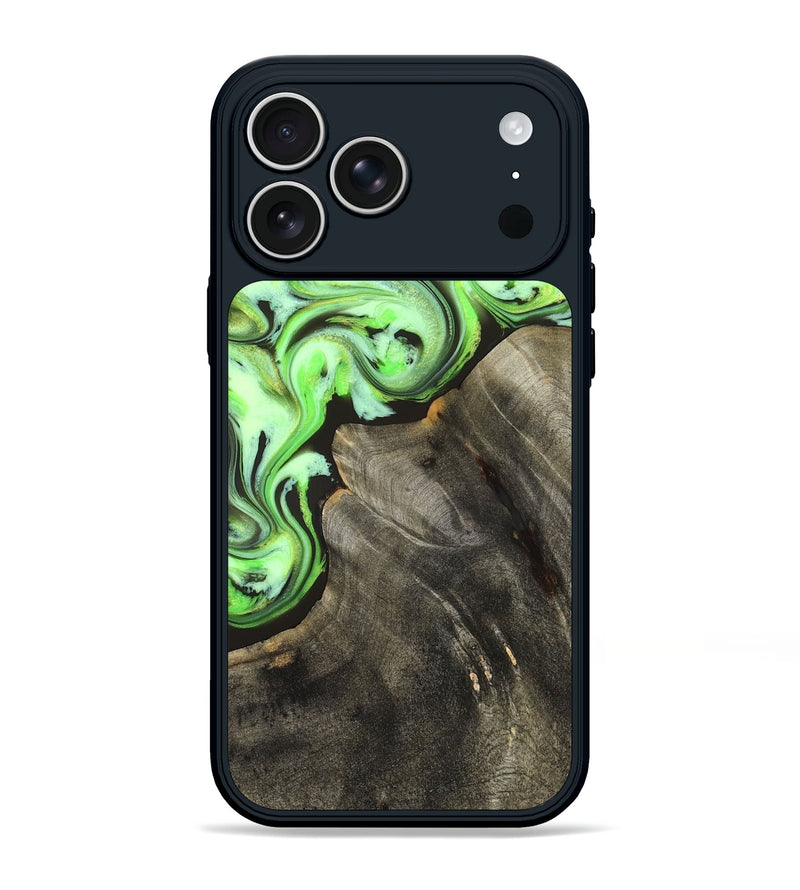iPhone 17 Pro Max Wood Phone Case - Emmie (Neon, 825349)