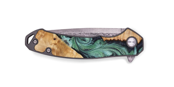 EDC Wood Pocket Knife - Briella (Green, 825350)