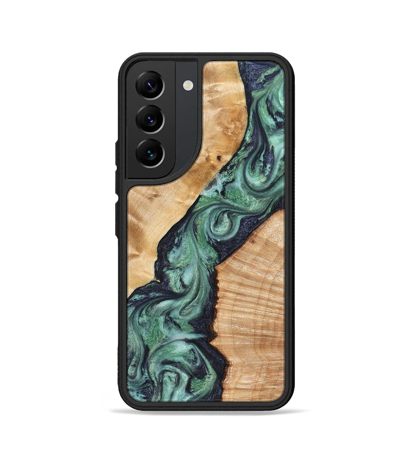 Galaxy S22 Wood Phone Case - Briella (Green, 825350)