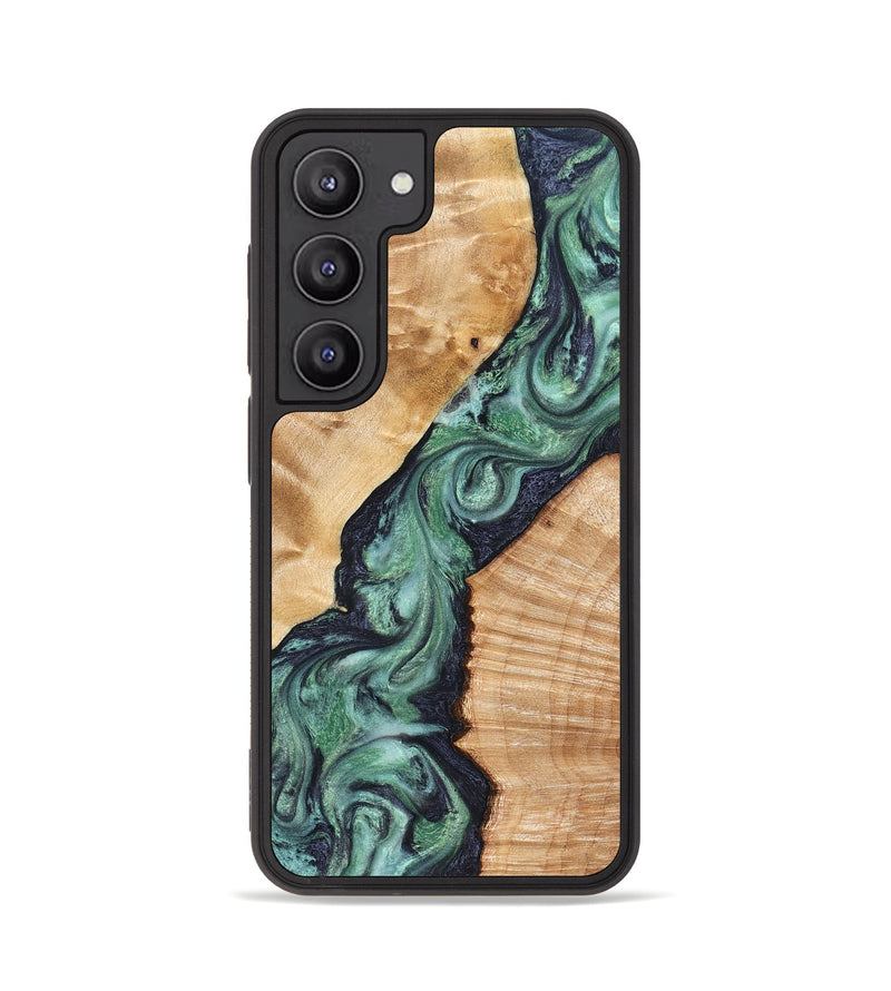 Galaxy S23 Wood Phone Case - Briella (Green, 825350)