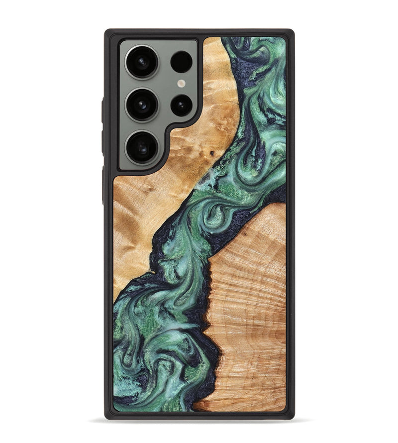 Galaxy S23 Ultra Wood Phone Case - Briella (Green, 825350)