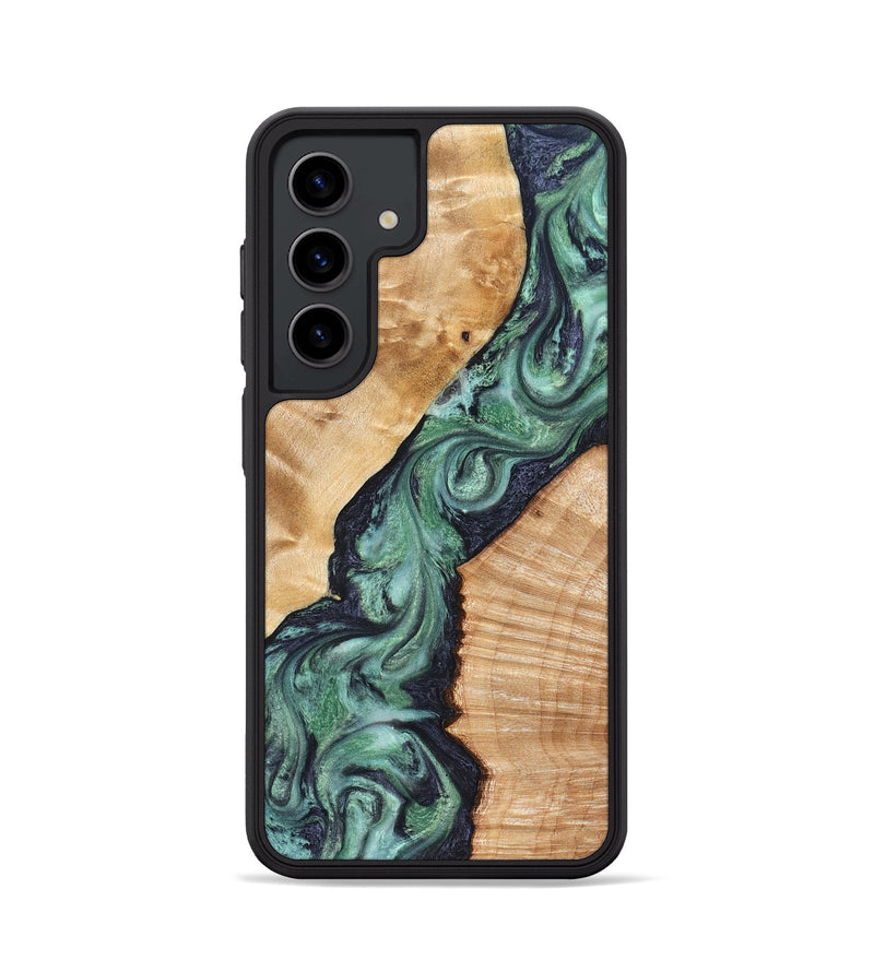Galaxy S24 Wood Phone Case - Briella (Green, 825350)