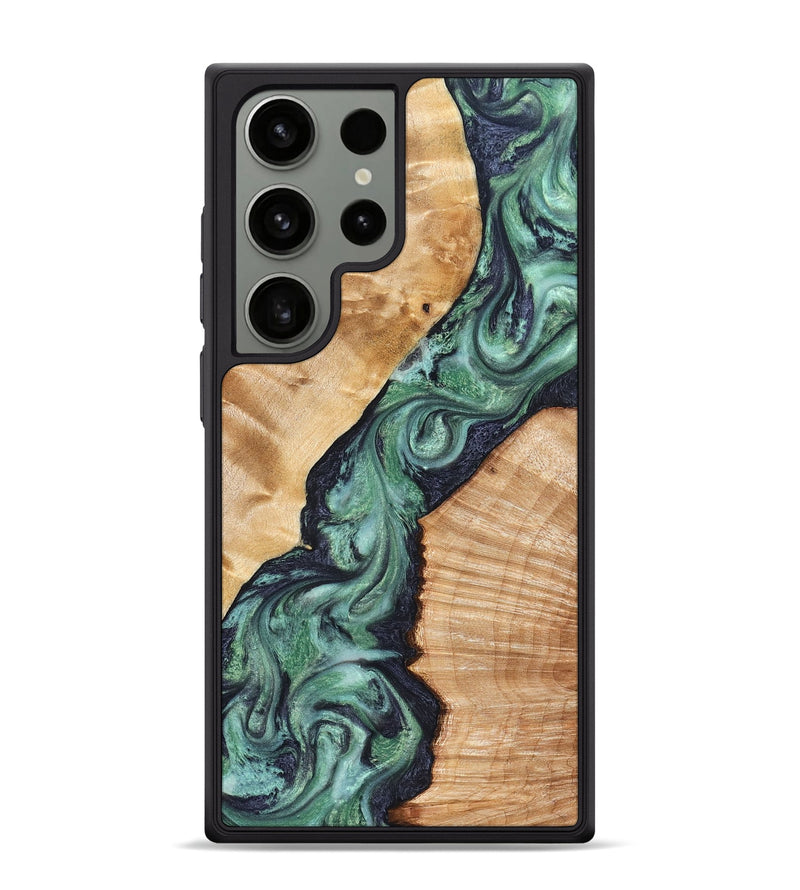 Galaxy S24 Ultra Wood Phone Case - Briella (Green, 825350)