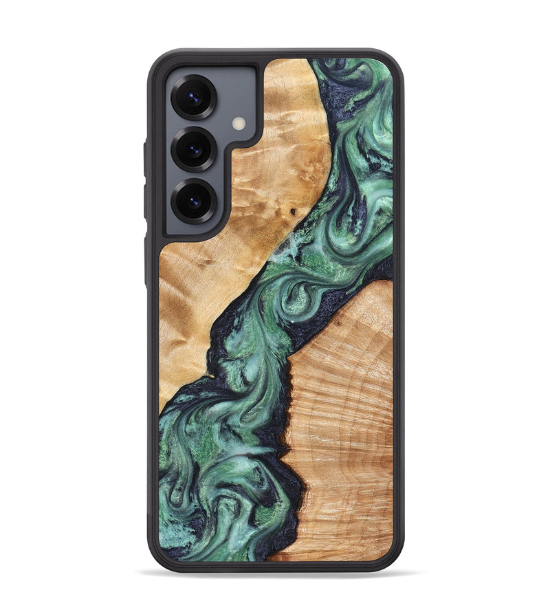Galaxy S25 Plus Wood Phone Case - Briella (Green, 825350)