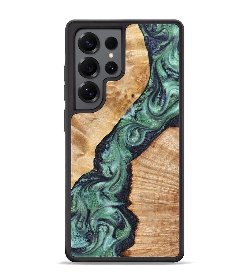 Galaxy S25 Ultra Wood Phone Case - Briella (Green, 825350)