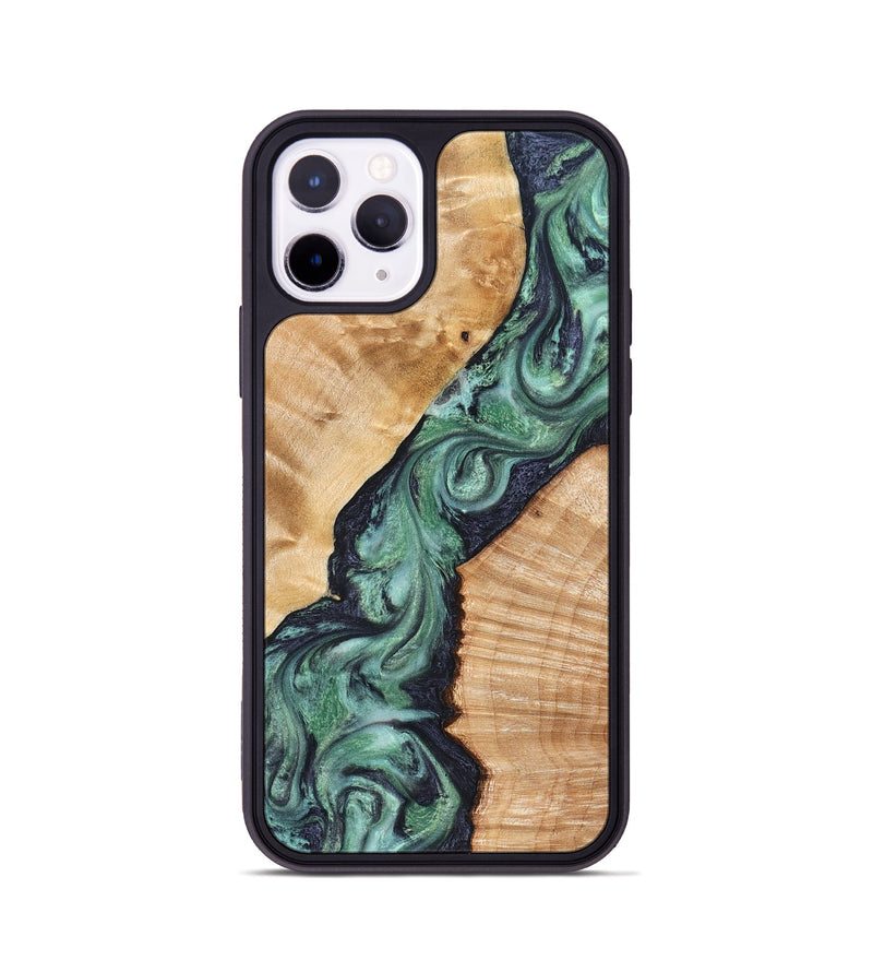 iPhone 11 Pro Wood Phone Case - Briella (Green, 825350)