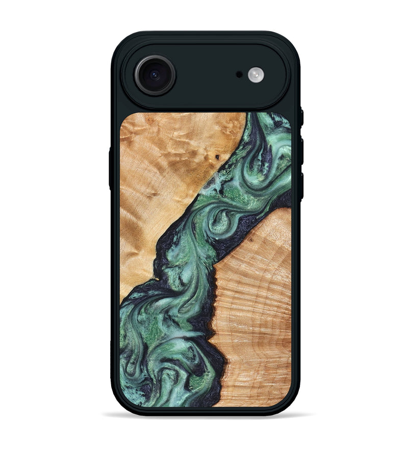 iPhone 17 Air Wood Phone Case - Briella (Green, 825350)