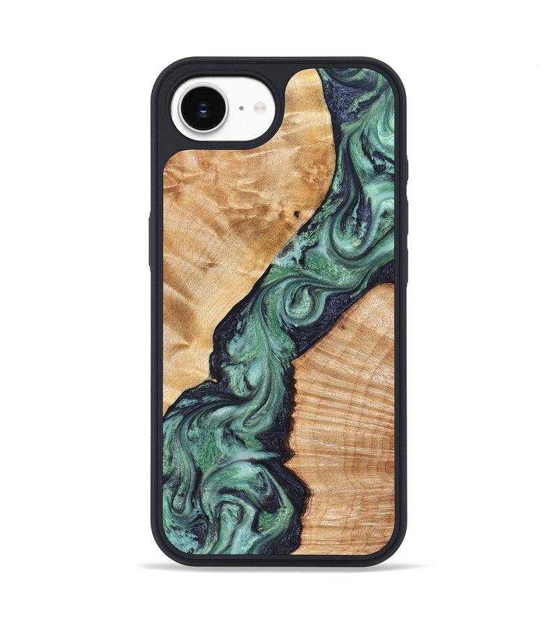 iPhone 17e Wood Phone Case - Briella (Green, 825350)