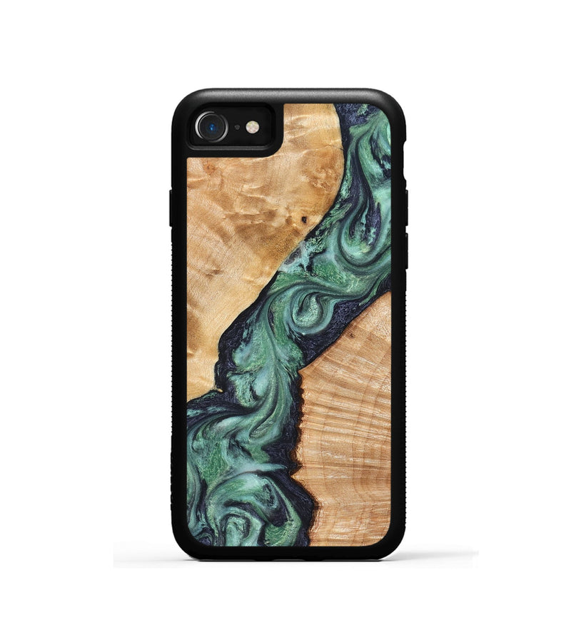 iPhone SE Wood Phone Case - Briella (Green, 825350)