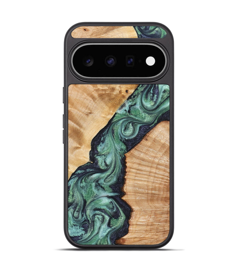 Pixel 11 Wood Phone Case - Briella (Green, 825350)