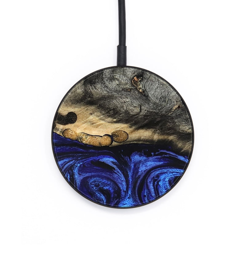 Circle Wood Wireless Charger - Collins (Blue, 825352)