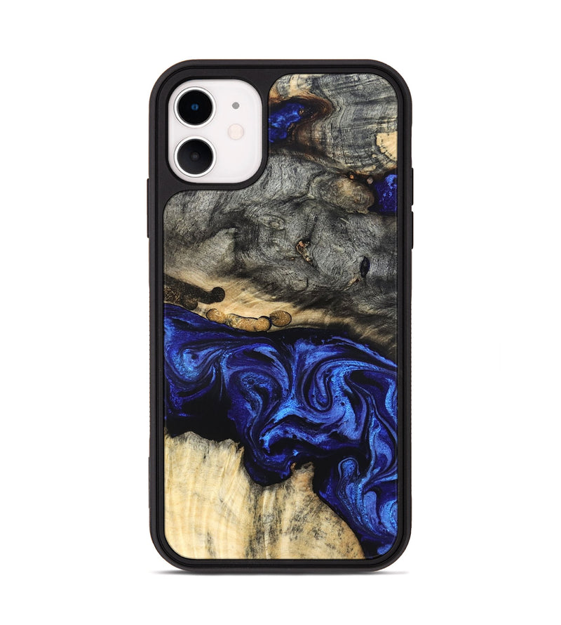 iPhone 11 Wood Phone Case - Collins (Blue, 825352)