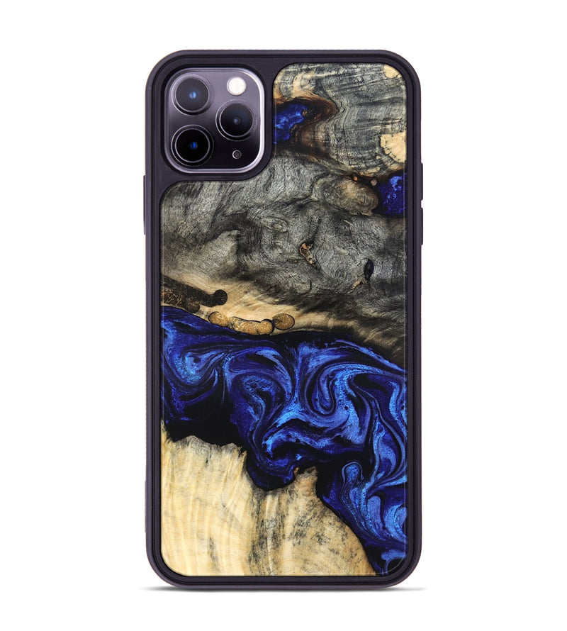 iPhone 11 Pro Max Wood Phone Case - Collins (Blue, 825352)